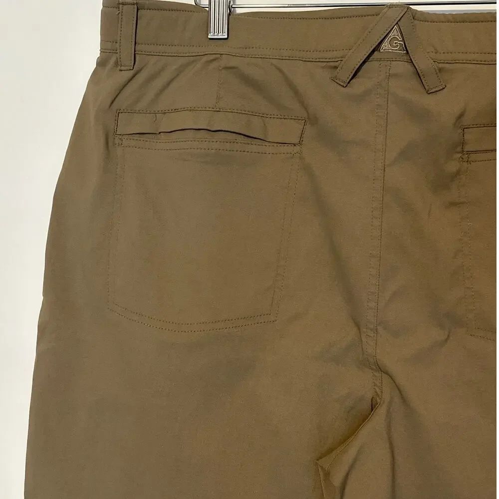Gerry Venture Shorts Men's Brown Tan Khaki Sz 38 Adjustable Waist Casual Stretch
